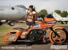 baggers-harley road glide_tuning_fly_Airport_plane_girl_hd.webp