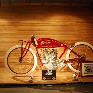 Una INDIAN del museo "ROUTE 66VINTAGE IRON" en Miami, Oklahoma.